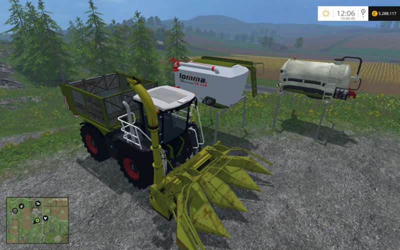 Claas-Xerion-S-Trac-Combine-Brucken-Maisgebiss