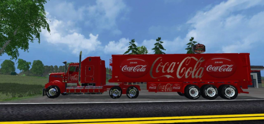 Kenworth CocaCola Truck and CocaCola Trailer FS 2015 1024x536