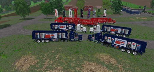 pepsicola and cocacola trucks and trailers by eagle355th 1 0 2
