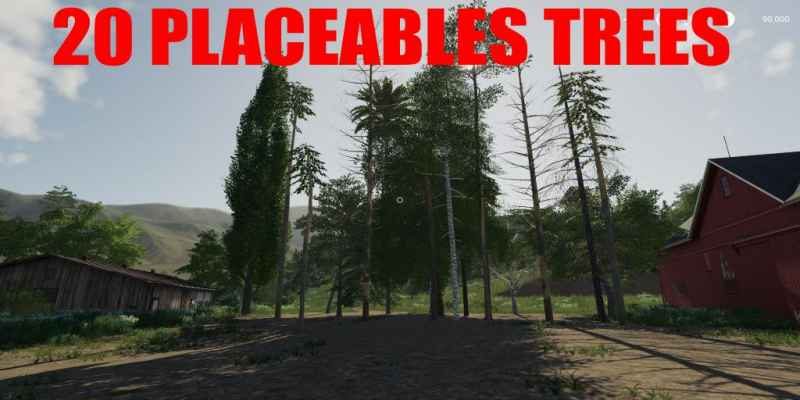 20 TREES PACK V1.0 - FarmingMod.com